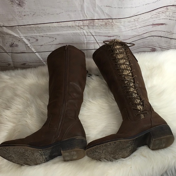 Knee high brown boots sz 8M - Picture 2 of 14